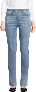 Women's Starfish High Rise Knit Denim Straight Jeans