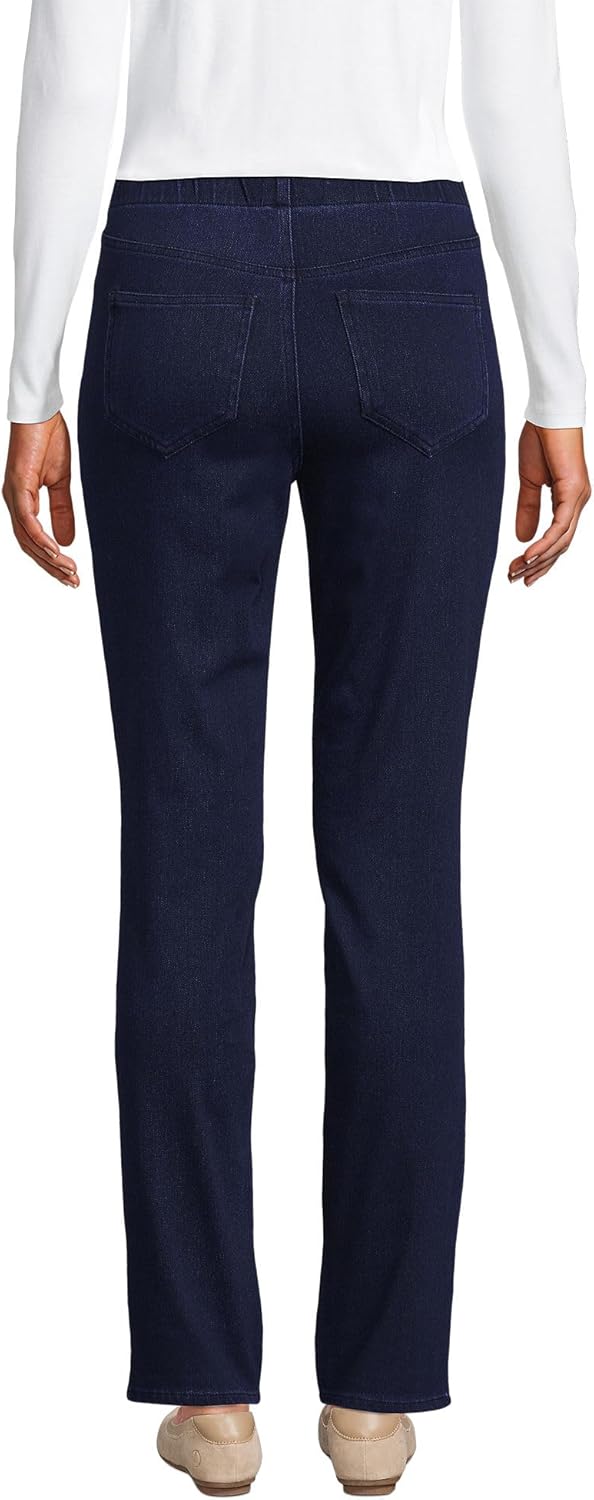 Women's Starfish High Rise Knit Denim Straight Jeans